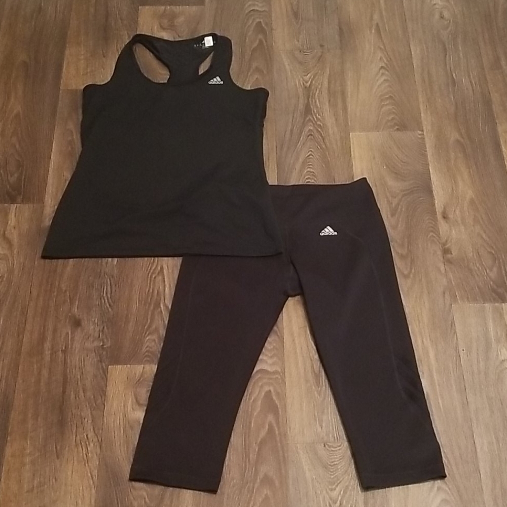Adidas Workout Bundle Racerback Tank & Leggings